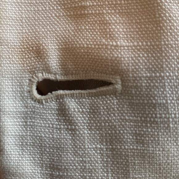 Amazing vintage (20’s?) unlined ivory linen jacket with 3 pearl buttons. - Picture 16 of 16